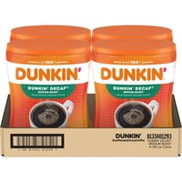 Café Molido Descafeinado Dunkin' Tostado Medio 3.5 Kg Paquete De 4