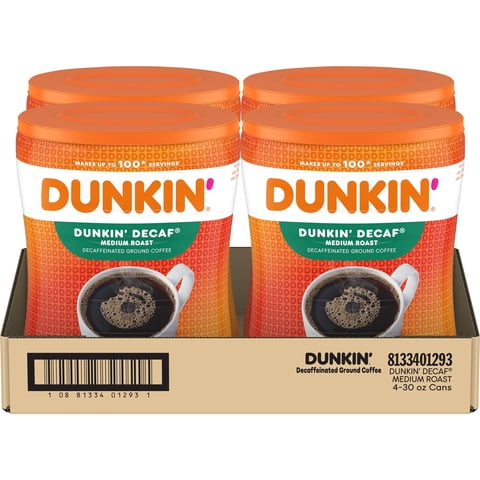 Café Molido Descafeinado Dunkin' Tostado Medio 3.5 Kg Paquete De 4