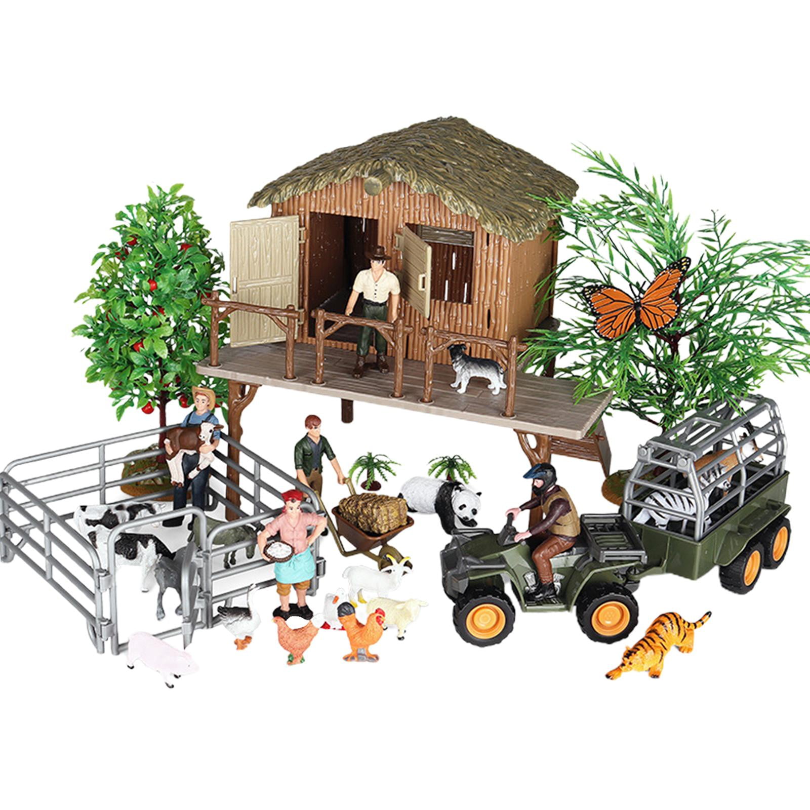 Bothyi - Figuras De Acción En Miniatura Realistas De Animales De Granja Para Niños