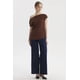thumbnail image 4 of Polera Mujer Escote Asimétrico Texturizada Café Oscuro, 4 of 4
