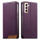 thumbnail image 1 of Funda Tipo Cartera de Cuero Sintético para Samsung Galaxy S21 Plus Bloqueo RFID, con Ranuras para Tarjetas y Bolsillo para Efectivo, Cierre Magnético Fuerte Morado, 1 of 6