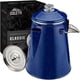 thumbnail image 1 of Cafetera Percolator COLETTI Classic para 12 tazas, color azul esmaltado, 1 of 7