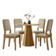 thumbnail image 1 of Juego Comedor Isa Carol Light 4 Sillas Café, 1 of 6