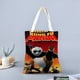 thumbnail image 2 of Kung Fu Panda Bolso de tela con estampado de lienzo para mujer, bolsa de compras reutilizable y estética, con cremallera interior, regalo para mujer, 35 × 40 cm., 2 of 6