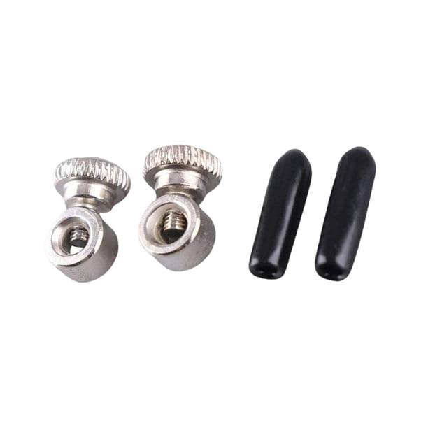 2 pares de tornillos para cuerda de saltar, tapas de extremo, piezas de repuesto, ajustador de longitud de Cable, tuercas de ajuste, tornillos ajustab