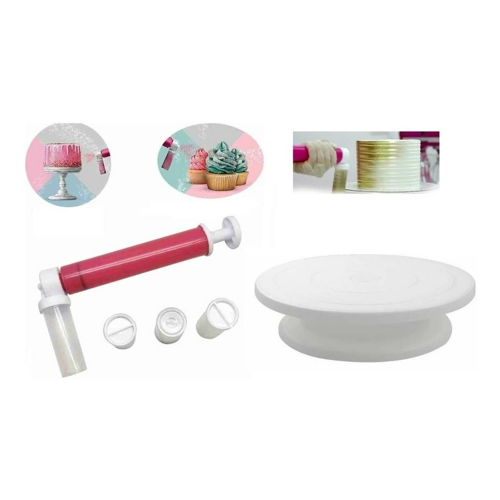 Genérico - Aerografo Manual Aerografo Danyglit + Plato Base Giratoria