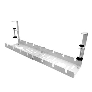 Magideal - Organizador De Cables Para Debajo Del Escritorio, Ocultadores De Cables Flexibles Para Dormitorios, Tablero De Conexión De Cables Sin Taladro, Organiz Blanco