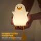 thumbnail image 5 of Luz nocturna YuanDian Cute Duck Silicone para dormitorio infantil, 5 of 8