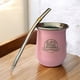 thumbnail image 3 of Mate Acero Inoxidable Rosado con Bombilla El Buen Pastor, 3 of 3