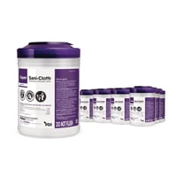 Toallita Desechable Pdi Super Sani-Cloth Germicida, 12 Botes Grandes