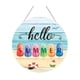 thumbnail image 1 of Letrero De Bienvenida De Playa De Verano, Letrero Colgante De Madera Con Helado Para Fiesta, Porche De Casa, 1 of 5