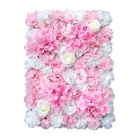 Magideal - Panel De Flores Artificiales Decoración Diy Telón De Fondo Romántico Para Fiesta Interior Y Exterior Cumpleaños Baby Shower Boda , Rosado Opción 9