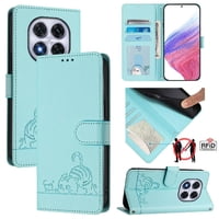 Funda Tipo Cartera Foxdock Para Xiaomi Redmi Note 14 Pro 4G Con Soporte, Ranuras, Rfid, Diseño De Gato