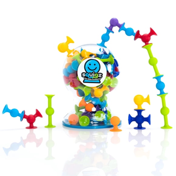 Juguete de construcción Fat Brain Toys Squigz Deluxe, 50 piezas
