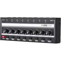 Xinqihang - Amplificador De Audio. Amplificador De Auriculares Estéreo. Amplificador Ha800S. Amplificador De Auriculares De 8 Canales. Monoestéreo. Amplificadores De Auriculares Estéreo Metálicos. Amplificador De