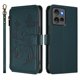 thumbnail image 2 of Funda Cartera Mariposa para [Motorola Edge 50 5G] con Soporte y Cremallera Verde oscuro, 2 of 6