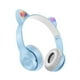 thumbnail image 1 of Audifonos Bluetooth Orejas De Gatito RGB Over Ear Celeste, 1 of 2
