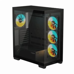 Gabinete Gamer Gigabyte C500 Panoramic Vidrio Templado Atx 4Fan