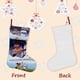 thumbnail image 3 of Amada la Aventura Tema: Calcetines de Navidad, fino lino blanco para colgar en escaleras y chimenea, decoración navideña para el hogar, regalo de Navidad.54cm×38cm, 3 of 5