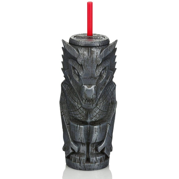 Vaso Geeki Tikis Drogon de Juego de Tronos | Vaso oficial de plástico estilo Tiki coleccionable con tapa, capacidad para 23 onzas