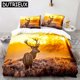 thumbnail image 1 of Sika Deer Dusk Animal Duvet Cover Bedding Set Comforter Linen Pillowcases Home Decor Gift Double, 1 of 5