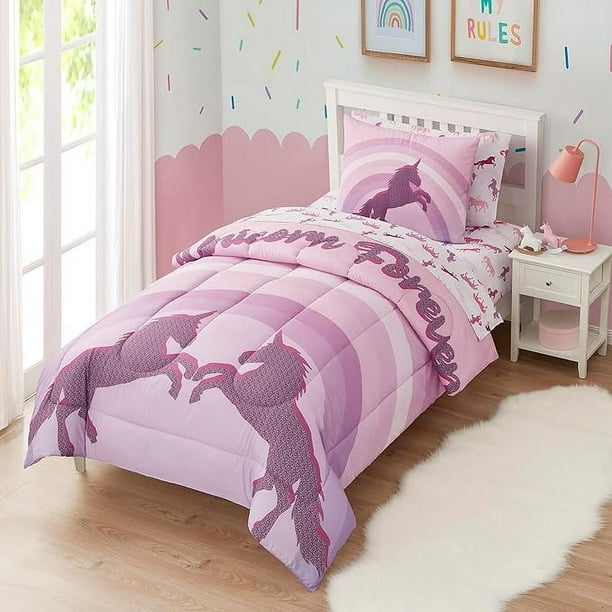 Juego de cama infantil Bed in a Bag for Boys and Girls Toddlers Juego de sábanas estampado y