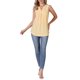 thumbnail image 2 of INSPIRE CHIC Camiseta de Verano para Mujer con Bordado de Ojales Sin Mangas Cuello en V Ajuste Suelto Ropa de Trabajo Casual 2XL Amarillo, 2 of 6
