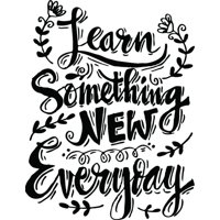 Rienda Libre Graphics - Decomural Learn Something New Inspirational Ws-46660