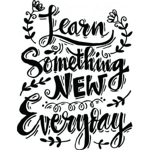 Rienda Libre Graphics - Decomural Learn Something New Inspirational Ws-46660