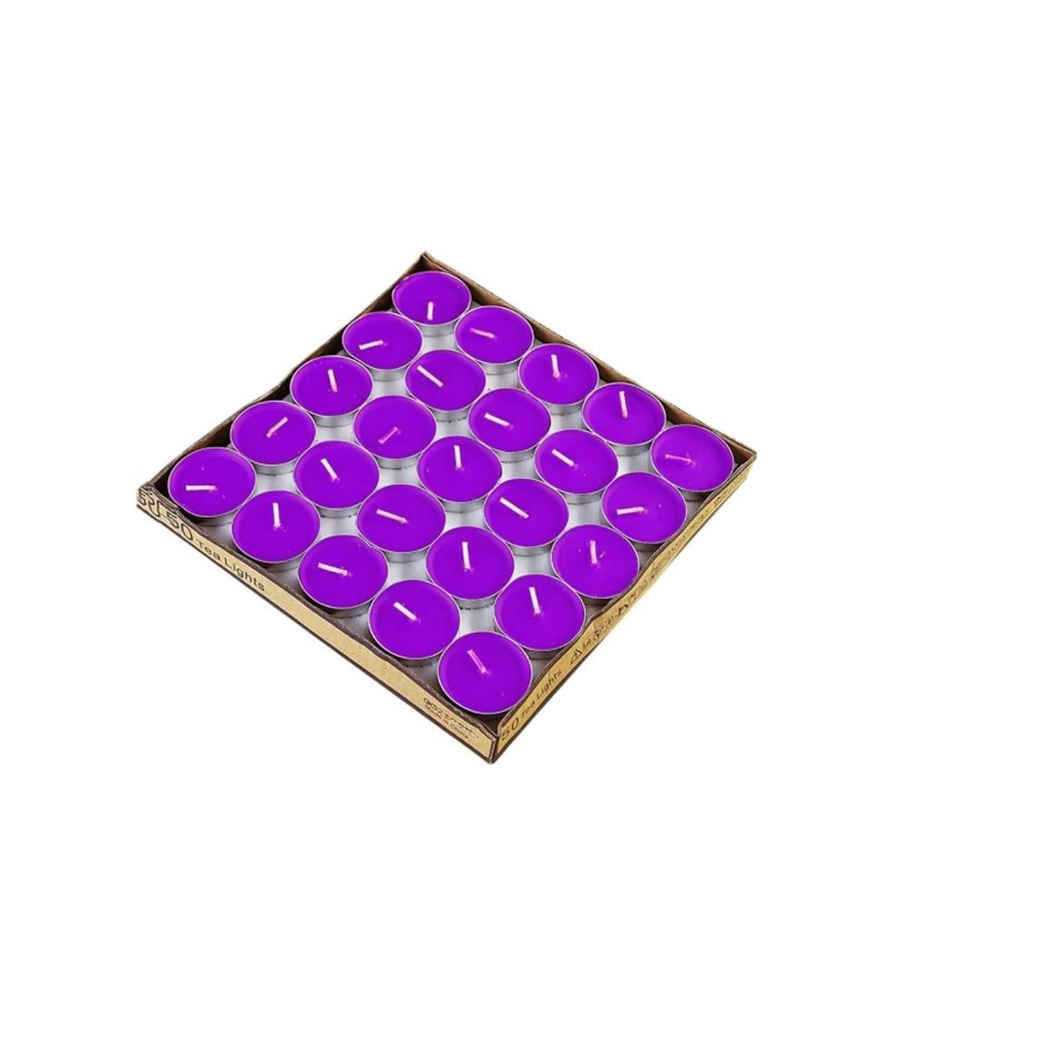 Genmérico - Set De 50 Velas Decorativas Moradas