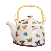 Bothyi - Tetera De Porcelana Tradicional Para El Hogar, Exterior, Interior, Hotel, Mariposa