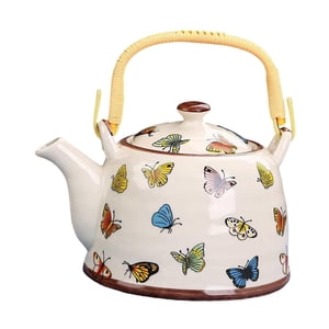 Bothyi - Tetera De Porcelana Tradicional Para El Hogar, Exterior, Interior, Hotel, Mariposa