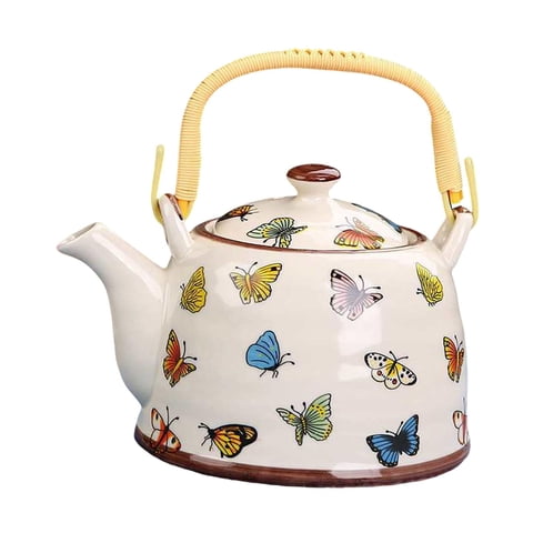 Bothyi - Tetera De Porcelana Tradicional Para El Hogar, Exterior, Interior, Hotel, Mariposa