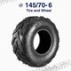 thumbnail image 5 of Neumáticos MaxAuto 145/70-6 Tubeless para minibicicleta Go Kart Street, 5 of 8