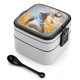 thumbnail image 1 of La Leyenda de Korra Fiambrera de Doble Capa, Contenedor de Almuerzo Portátil Apilable, Almacenamiento de Alimentos Hermético a Prueba de Fugas, 1000ml, 1 of 6