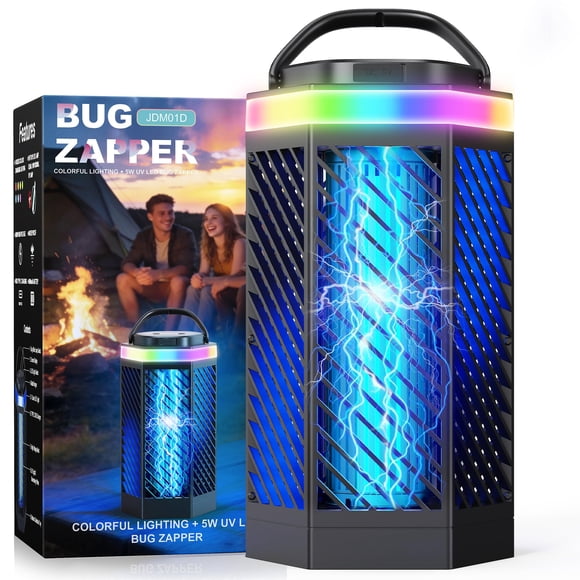 Lámpara mata insectos REOGLE JDM01D recargable de 8000 mAh con luz LED