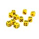 thumbnail image 3 of 50 X 12 Mm Opaco Juegos De Dados De Seis Lados D6 D d Rpg Amarillo, 3 of 3