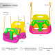 thumbnail image 2 of Columpio Silla 3 En 1 Ajustable Portátil Niños Asiento Bebé, 2 of 9
