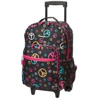 Mochila Rodante Rockland Peace De 17 Pulgadas Con Doble Asa
