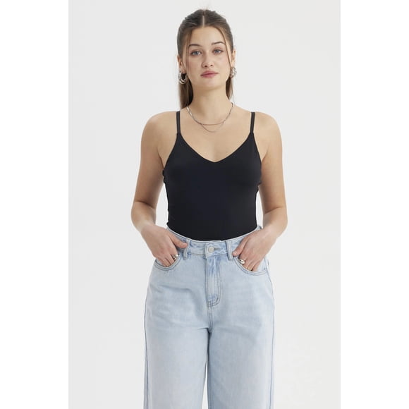 Polera Mujer Body Pabilo Negro- ll