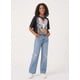 thumbnail image 1 of Polera Crop Top Niña Estampada Juvenil Algodon Suave Moda, 1 of 3