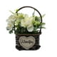 thumbnail image 1 of Planta Artificial Canastito Macetero Cordel Ovalado Deco blanco, 1 of 6
