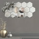 thumbnail image 2 of 24pcs Hexagonal Mirror Wall Stickers Acrylic Self-adhesive Mosaic Tile Stickers Bedroom Bathroom DIY Decal Home Decor, 2 of 5