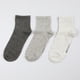 thumbnail image 2 of Calcetin 3X Pack Corto Hombre Acanalado Flores Hombre 50721-171, 2 of 2