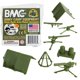 thumbnail image 1 of Juego de 10 piezas de plástico verde Army Camp Accessories BMC Toys, 1 of 6