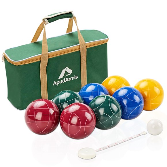 Set de Bocce ApudArmis 100 mm para exteriores y césped