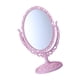 thumbnail image 2 of Espejo De Maquillaje De Escritorio Retro Europeo Para Escritorio De Dormitorio De Encimera Ovalado Rosa, 2 of 5