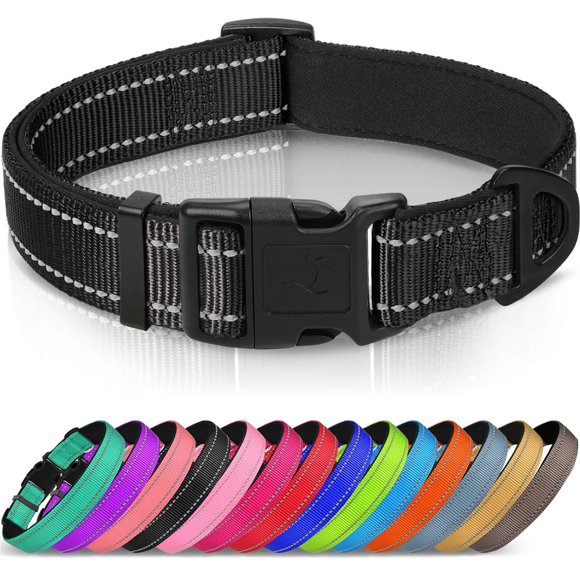 Collar para perro Joytale reflectante con acolchado de neopreno - Talla M