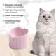 thumbnail image 3 of Cuenco de cerámica para gatos con boca oblicua y protección para el cuello y las patas altas, cuenco para comer y beber, antigolpes y antibarbilla negra., 3 of 5