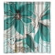 thumbnail image 1 of Cortina de ducha con diseño floral abstracto y divertido, ideal para el baño, con ganchos, tamaño 66 x 72 pulgadas, 1 of 3